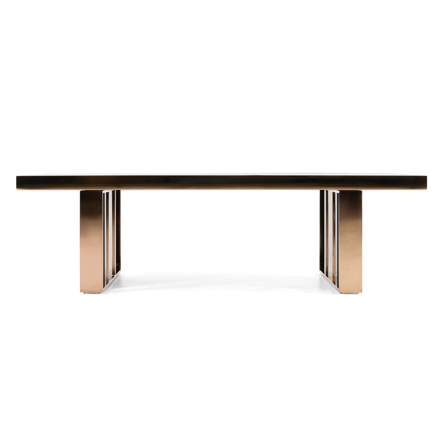 Nova Domus Cartier Modern Black and Rosegold Coffee Table