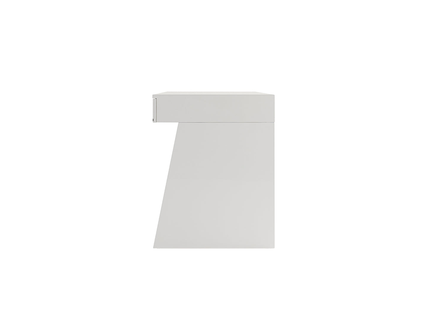Modrest Chelsey- Modern White and Stainless Steel Desk