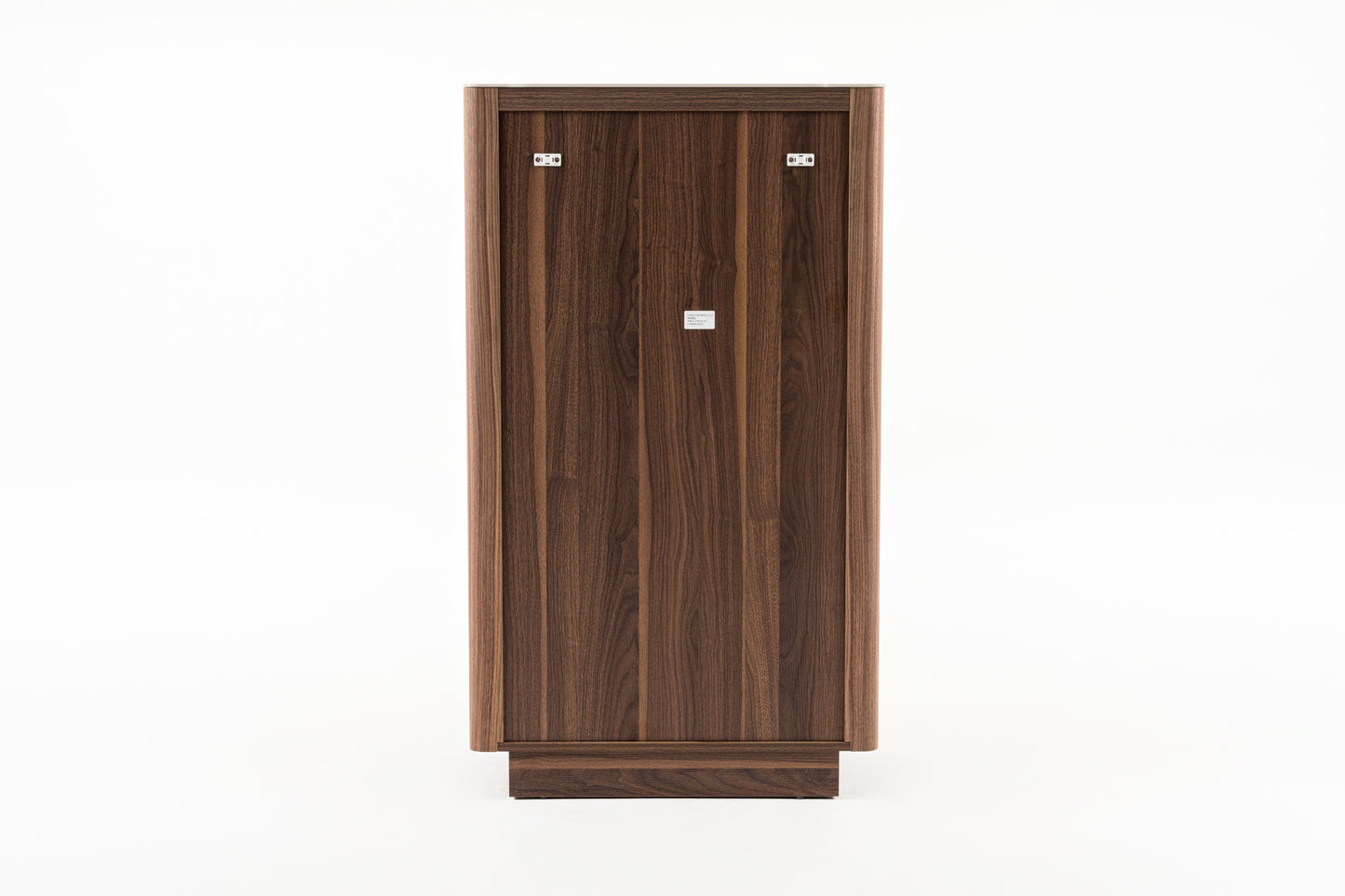 Modrest Chelton- Contemporary Walnut and White Ceramic Chest