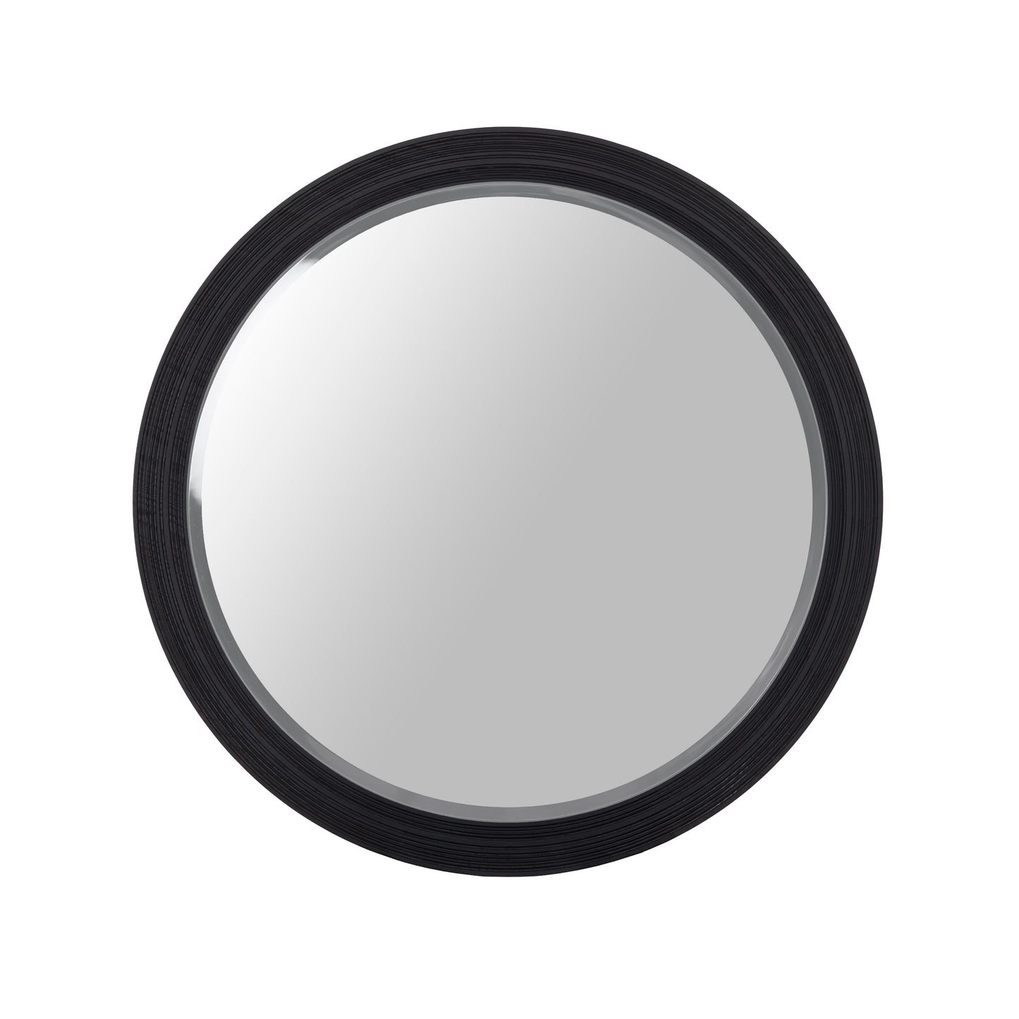 Lamod Cirque Modern Black Ash Round Mirror