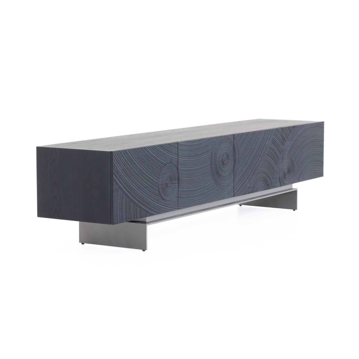Lamod Cirque Modern Black Ash TV Stand