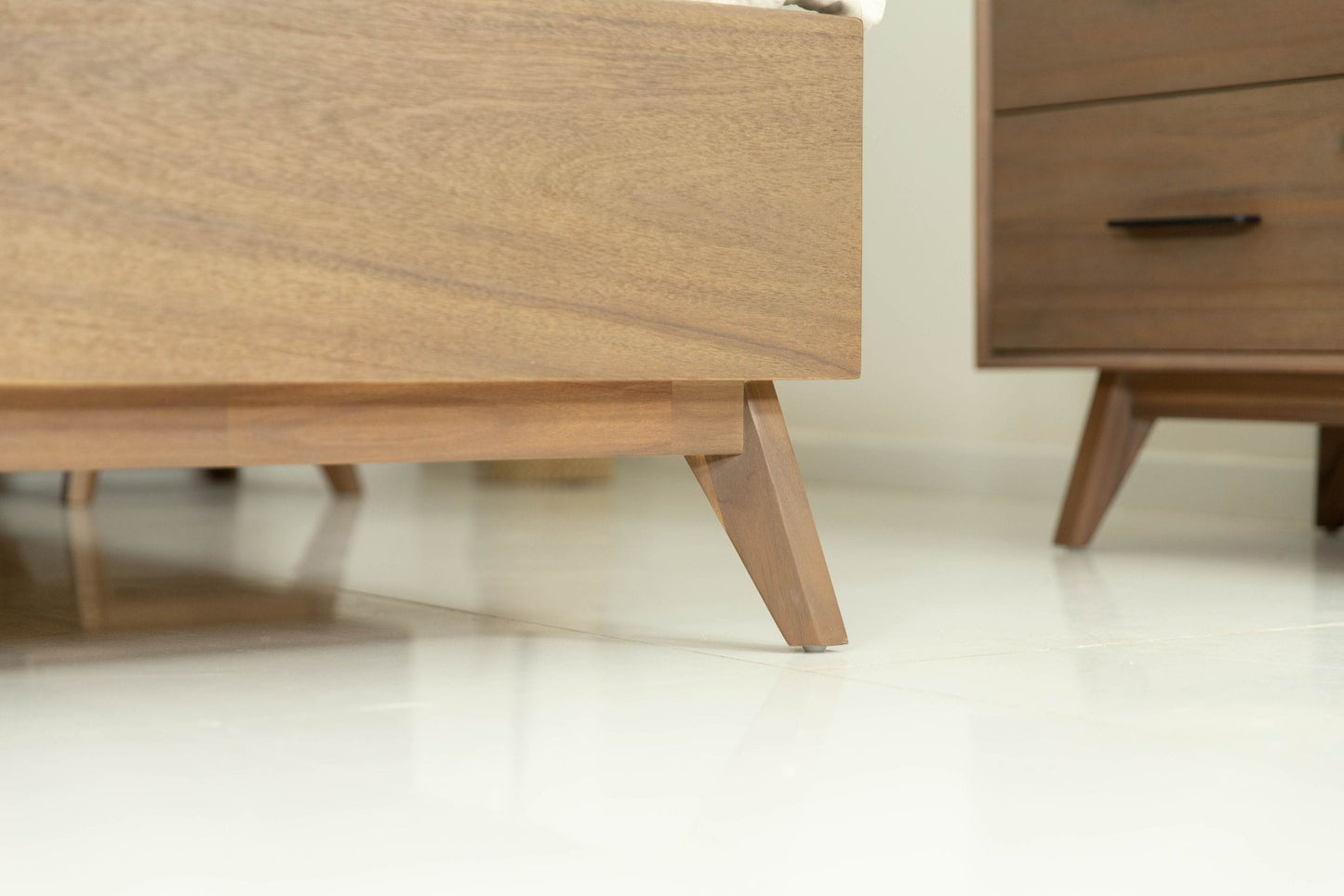Modrest Claire Contemporary Walnut Bed