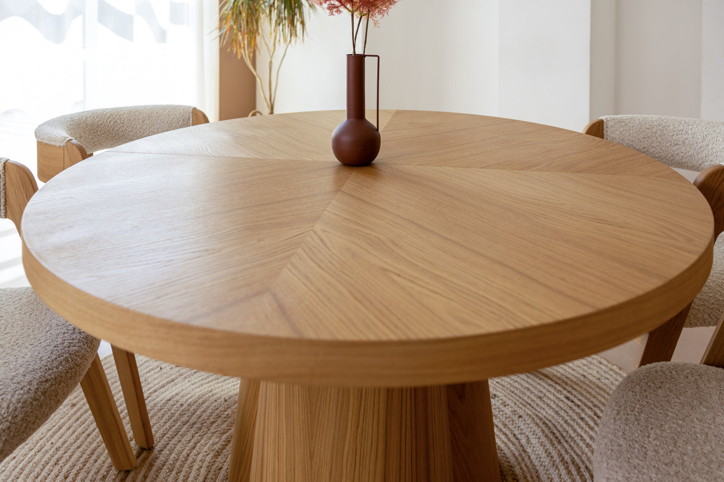 Modrest Cloud Modern Natural Oak Extendable Dining Table