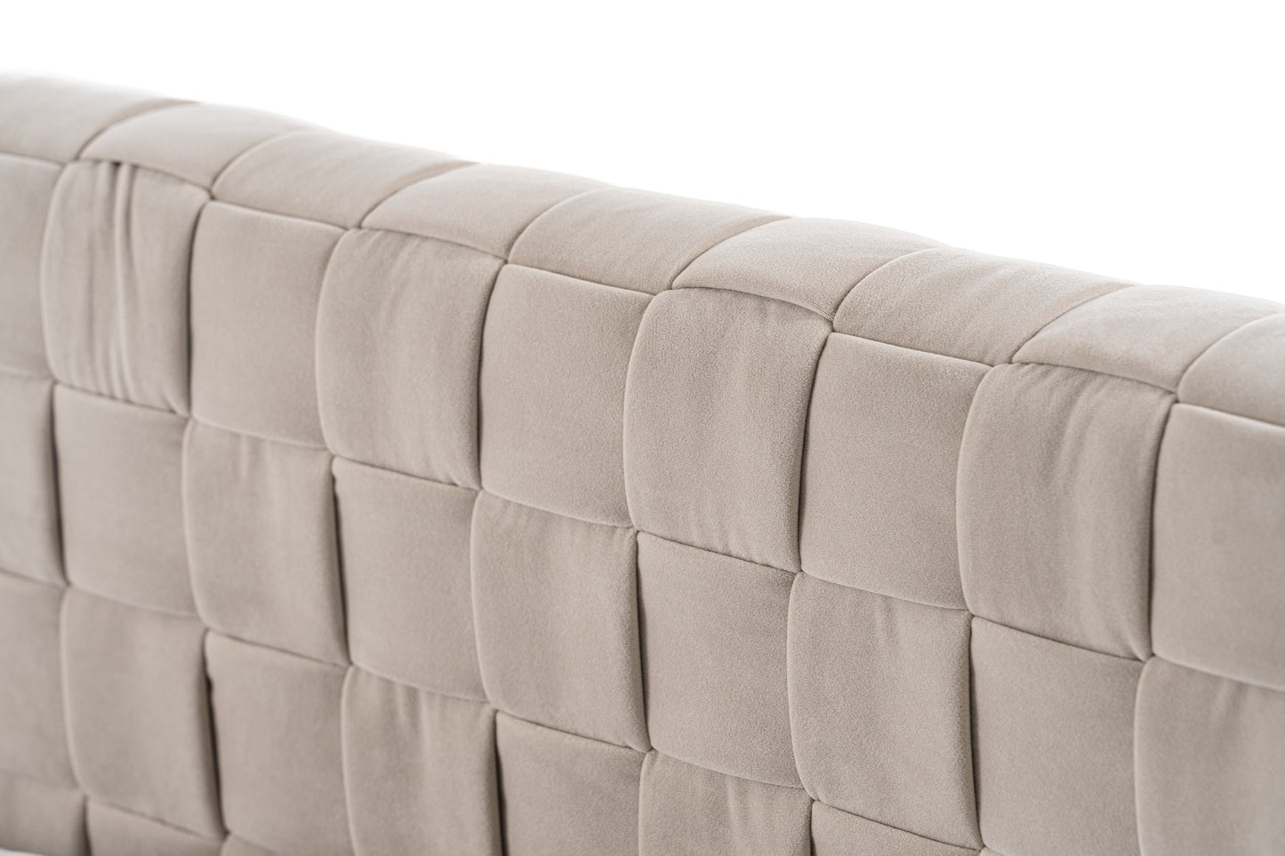 Modrest Concord Modern Light Grey Velvet Bed
