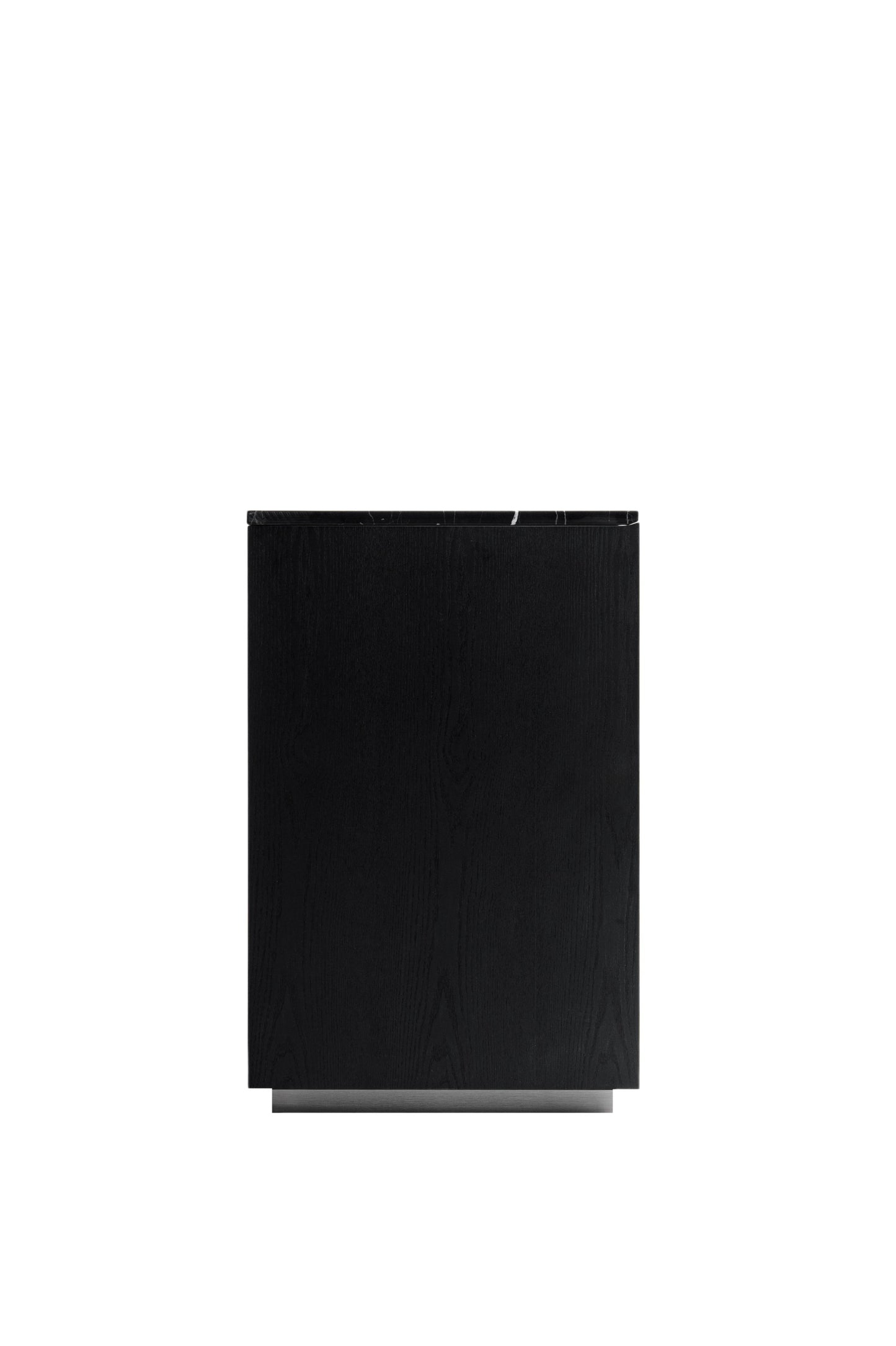 Modrest Concord Modern Black Marble Black Ash Aluminum Dresser