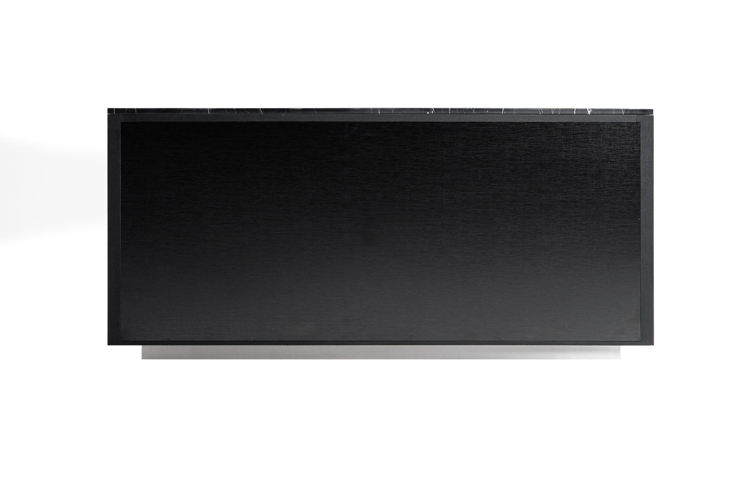 Modrest Concord Modern Black Marble Black Ash Aluminum Dresser