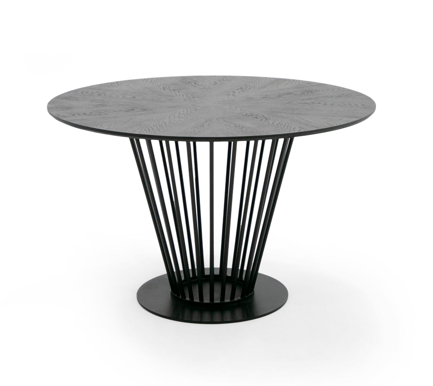 Modrest Conroy Modern Black Round Dining Table