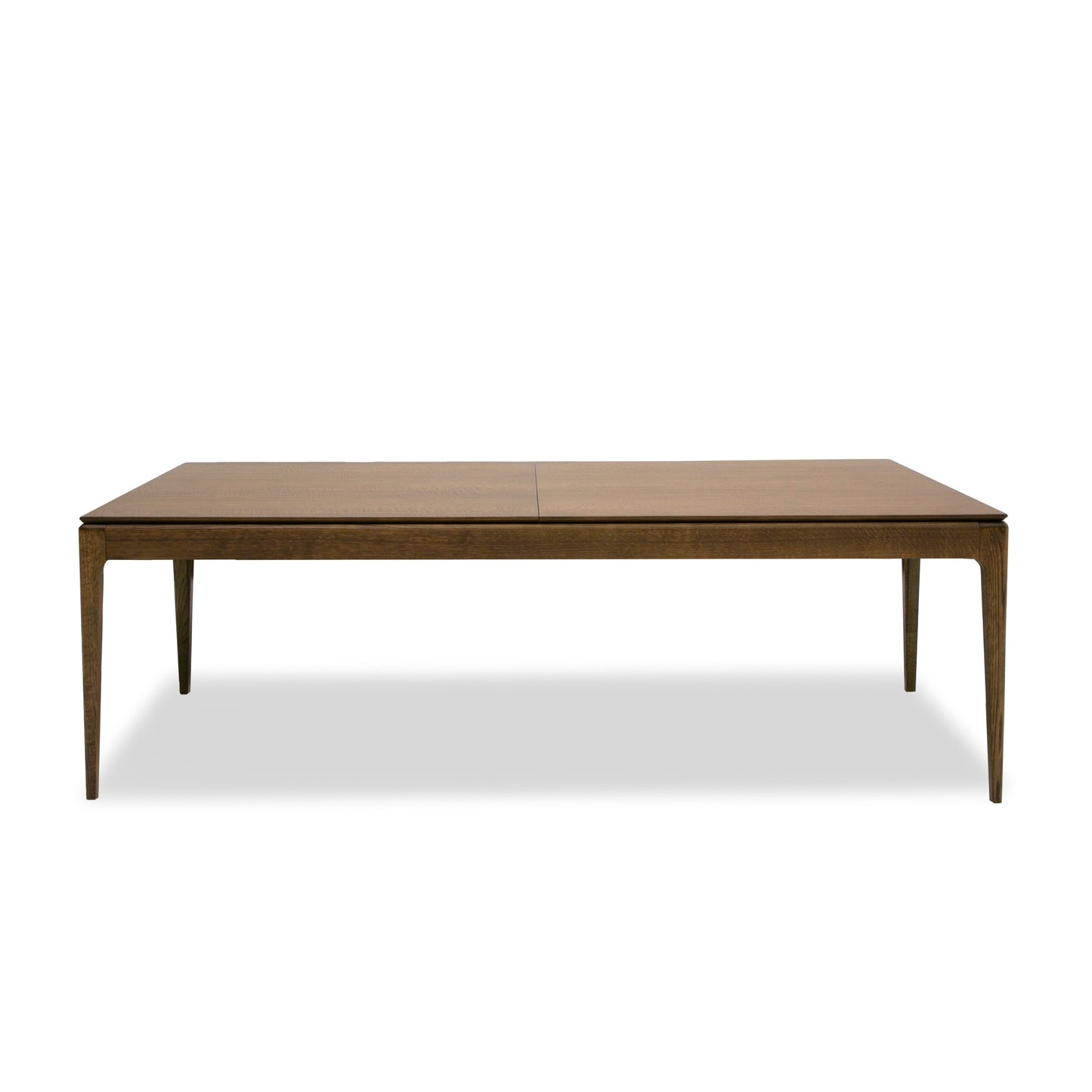 Modrest Dallas Mid-Century Modern Brown Oak Extendable Dining Table
