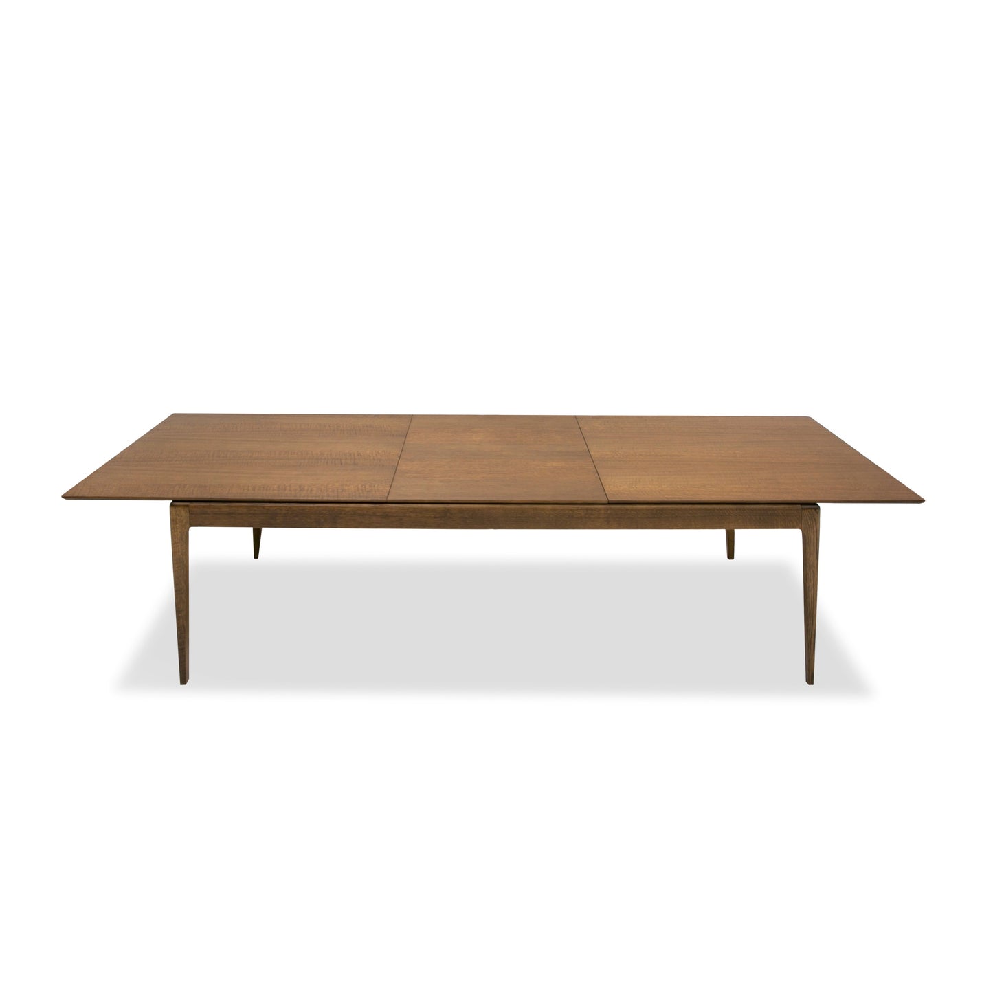Modrest Dallas Mid-Century Modern Brown Oak Extendable Dining Table