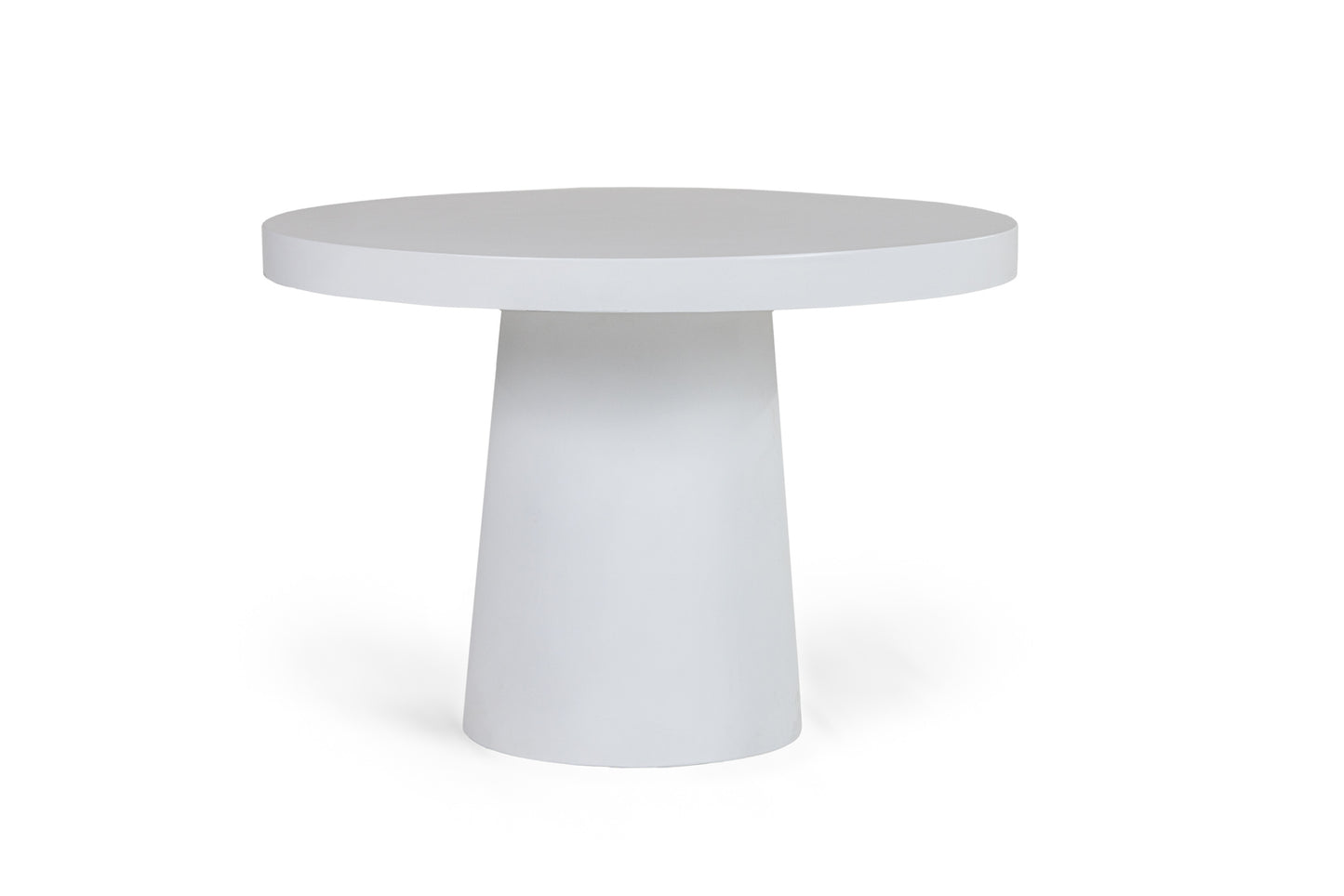 Modrest Desoto Modern White Concrete Round Dining Table