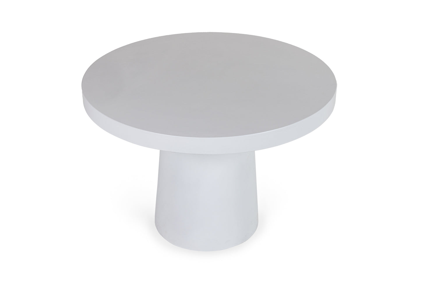 Modrest Desoto Modern White Concrete Round Dining Table