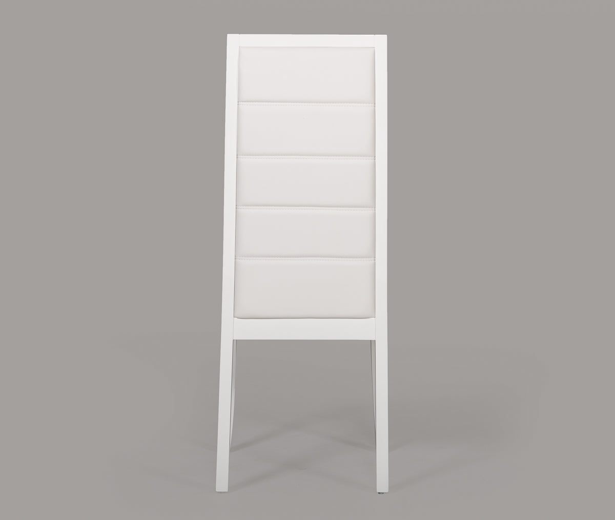 Donna Contemporary White Leatherette Dining Chair