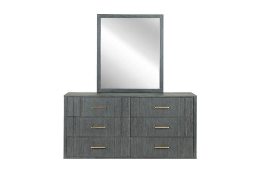 Modrest Manchester- Contemporary Dark Grey Mirror