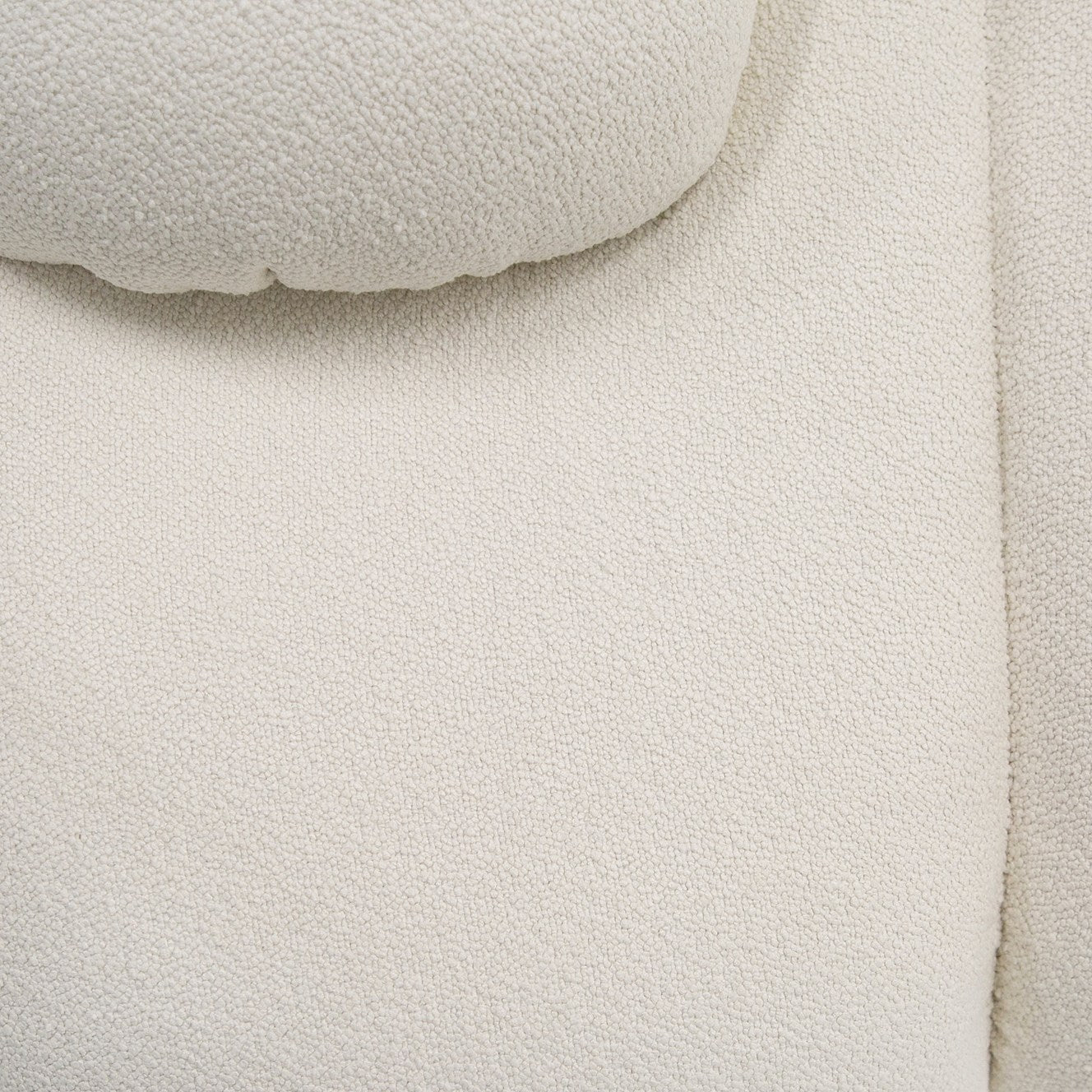 Divani Casa Duran Contemporary White Fabric 4-Seater Sofa