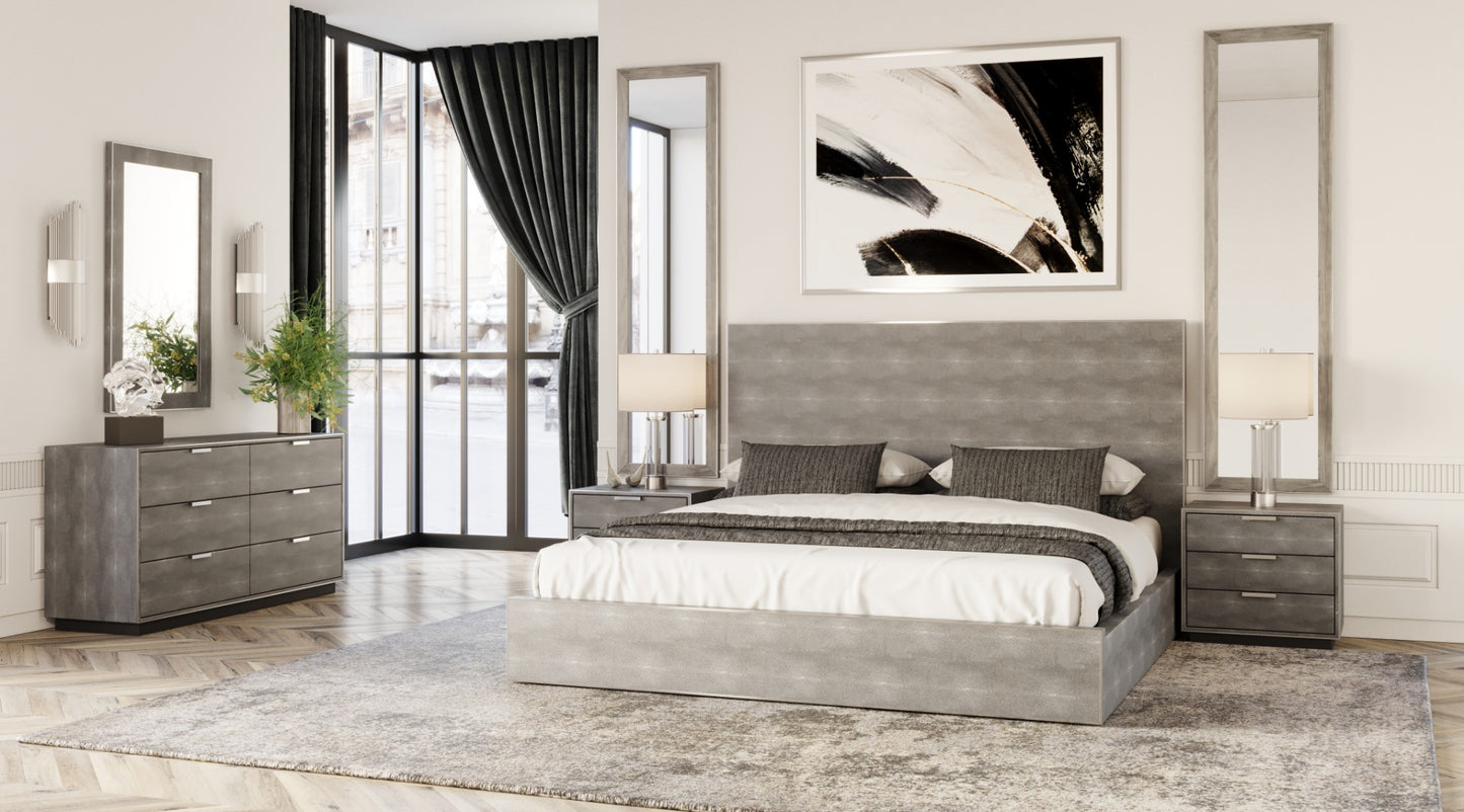 Modrest Dynasty Modern Shagreen Bed