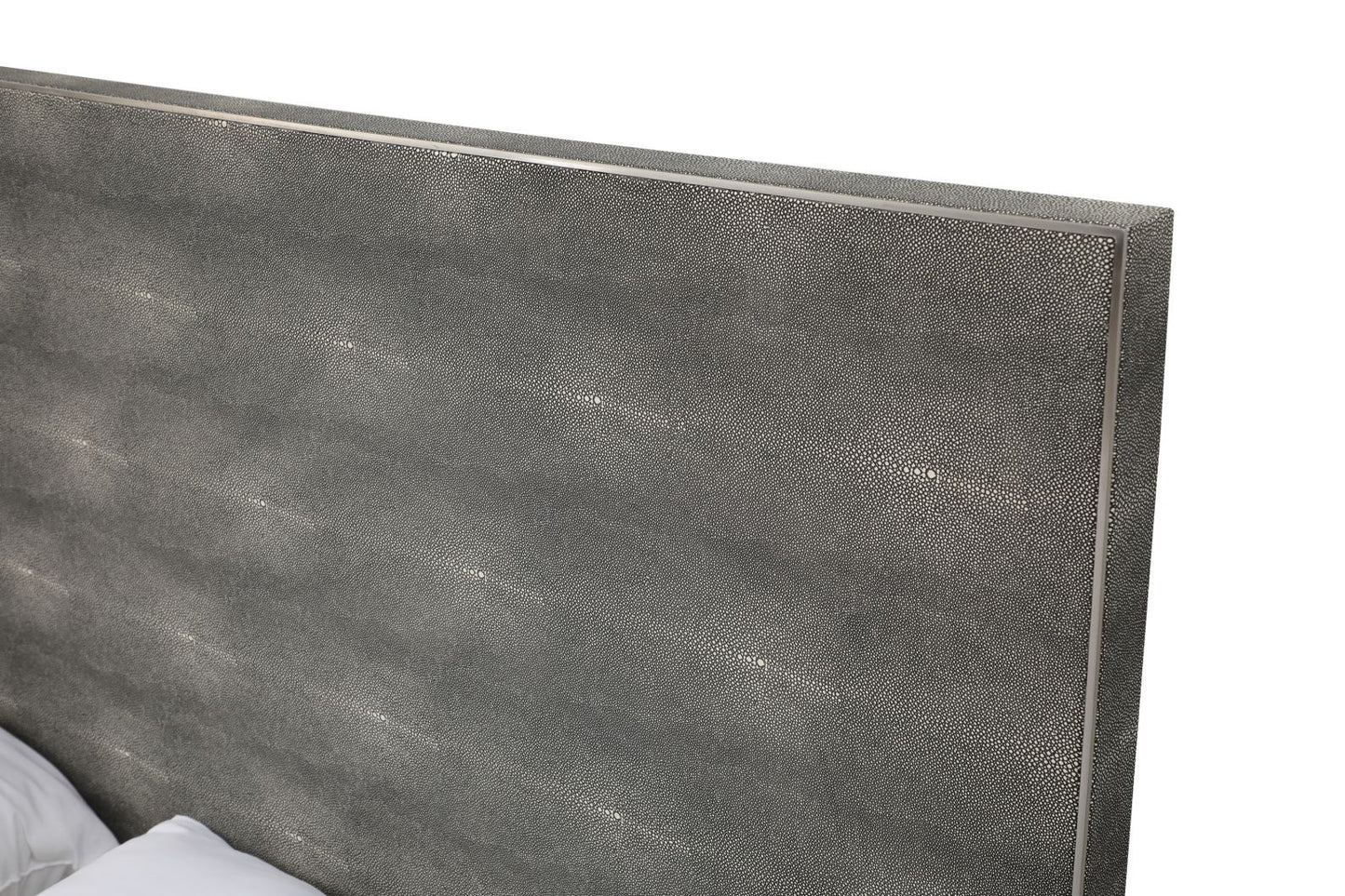 Modrest Dynasty East King Modern Shagreen Bedroom Set 3 Drawer