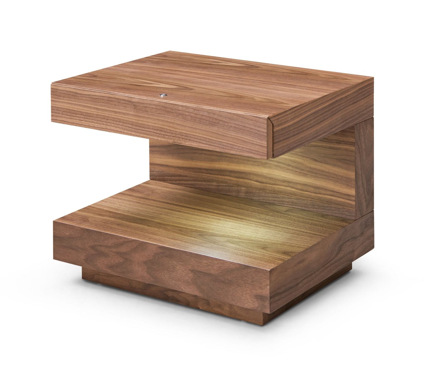 Modrest Esso Contemporary Walnut Nightstand