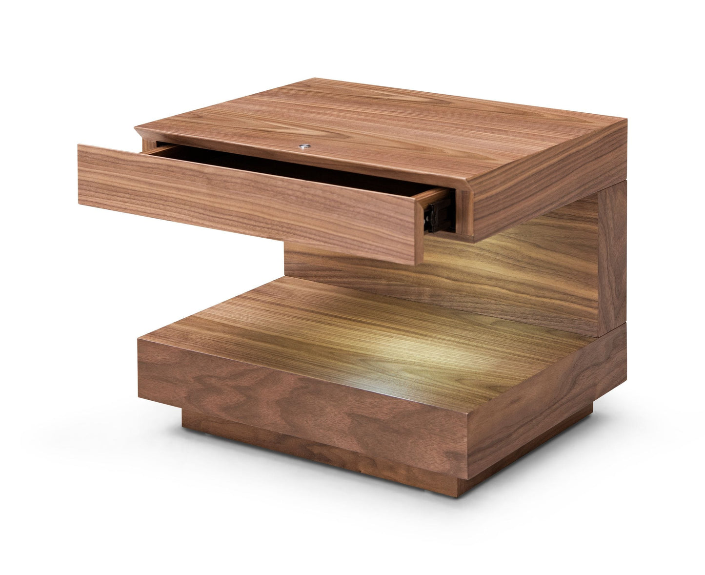 Modrest Esso Contemporary Walnut Nightstand