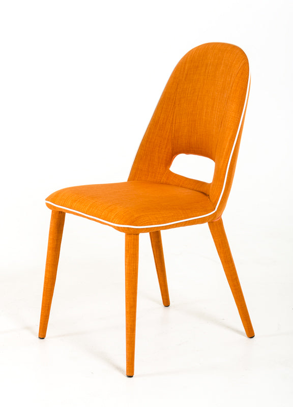 Eugene Modern Orange Fabric Dining Chair