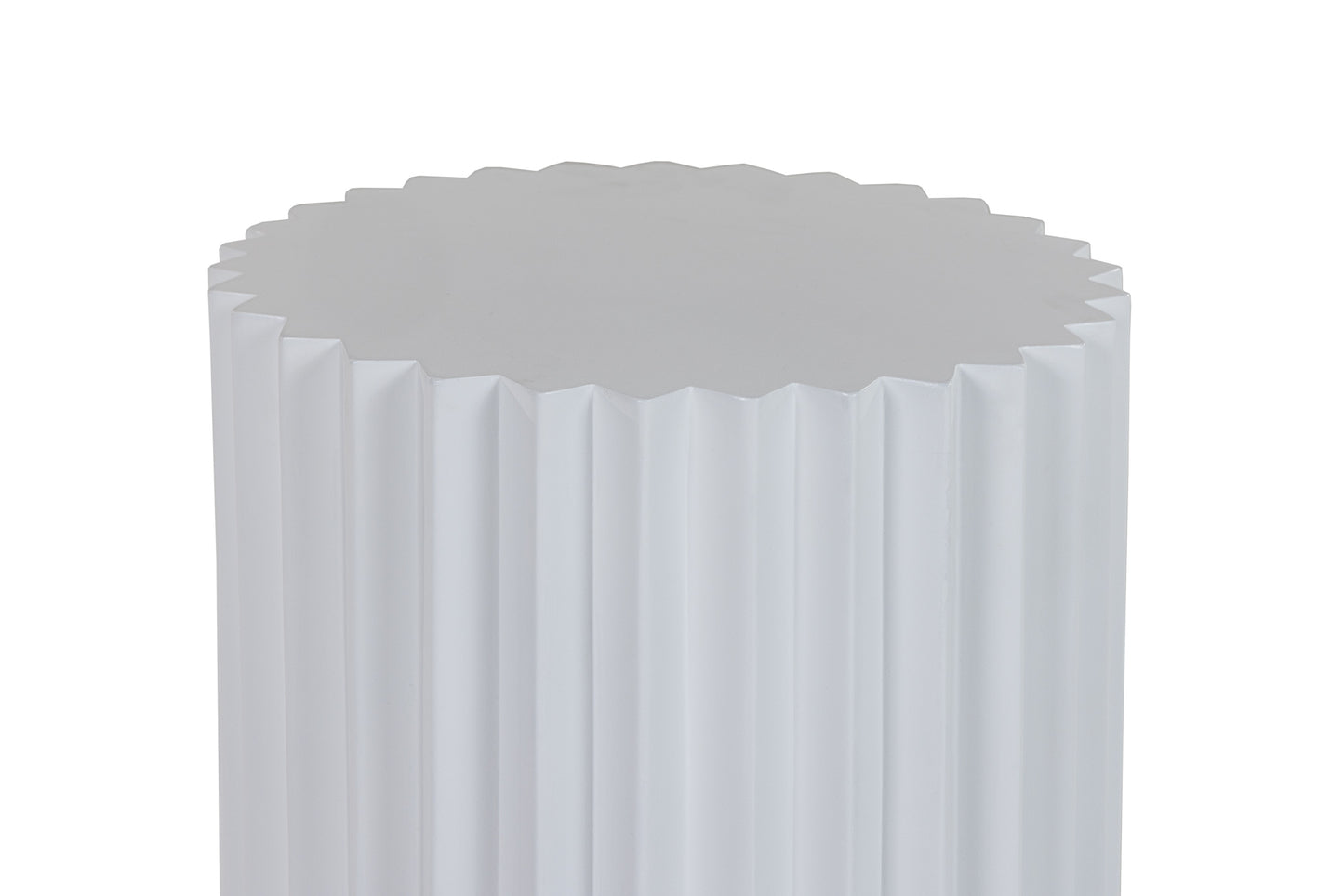 Modrest Evadale Modern White Concrete End Table