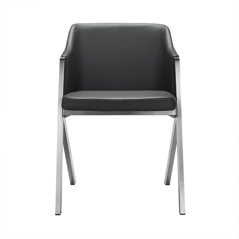 Darcy Modern Grey Leatherette Dining Chair