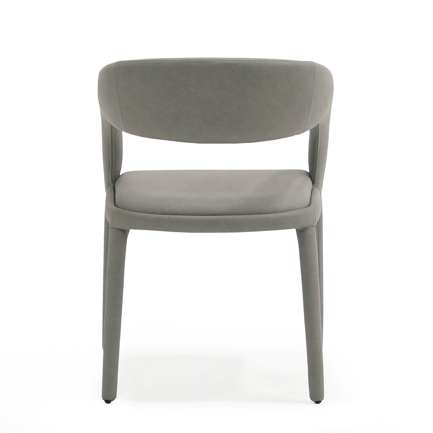 Modrest Faerron Modern Grey Leatherette Dining Chair