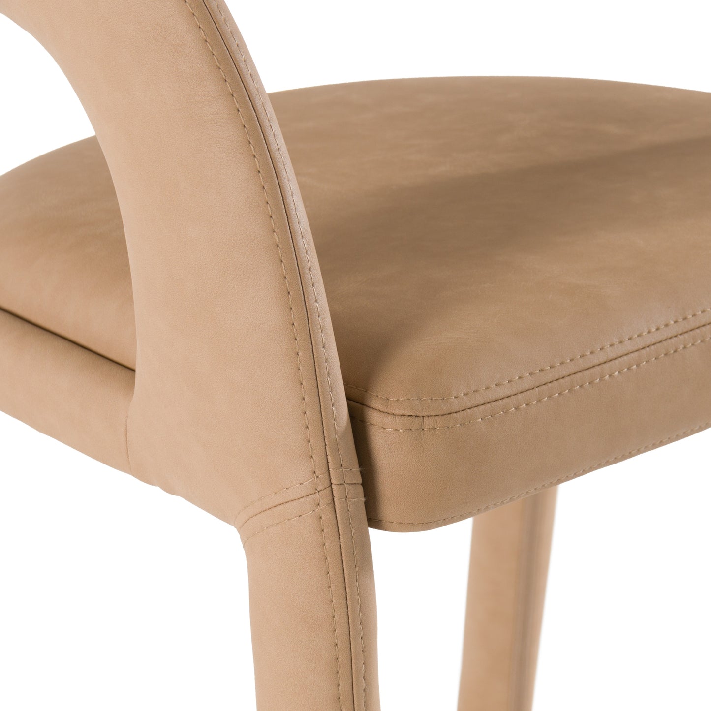 Modrest Faerron Modern Tan Leatherette Bar Chair