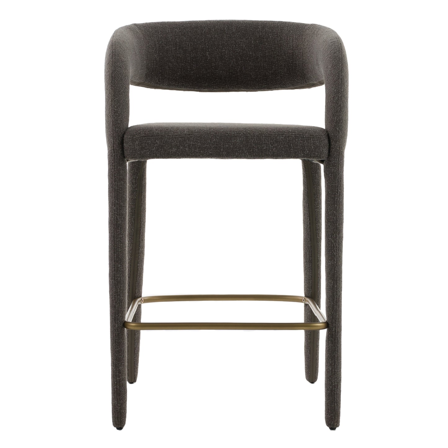Modrest Faerron Modern Grey Fabric Counter Chair