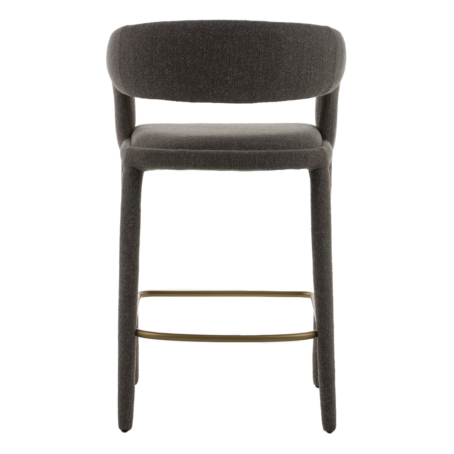 Modrest Faerron Modern Grey Fabric Counter Chair