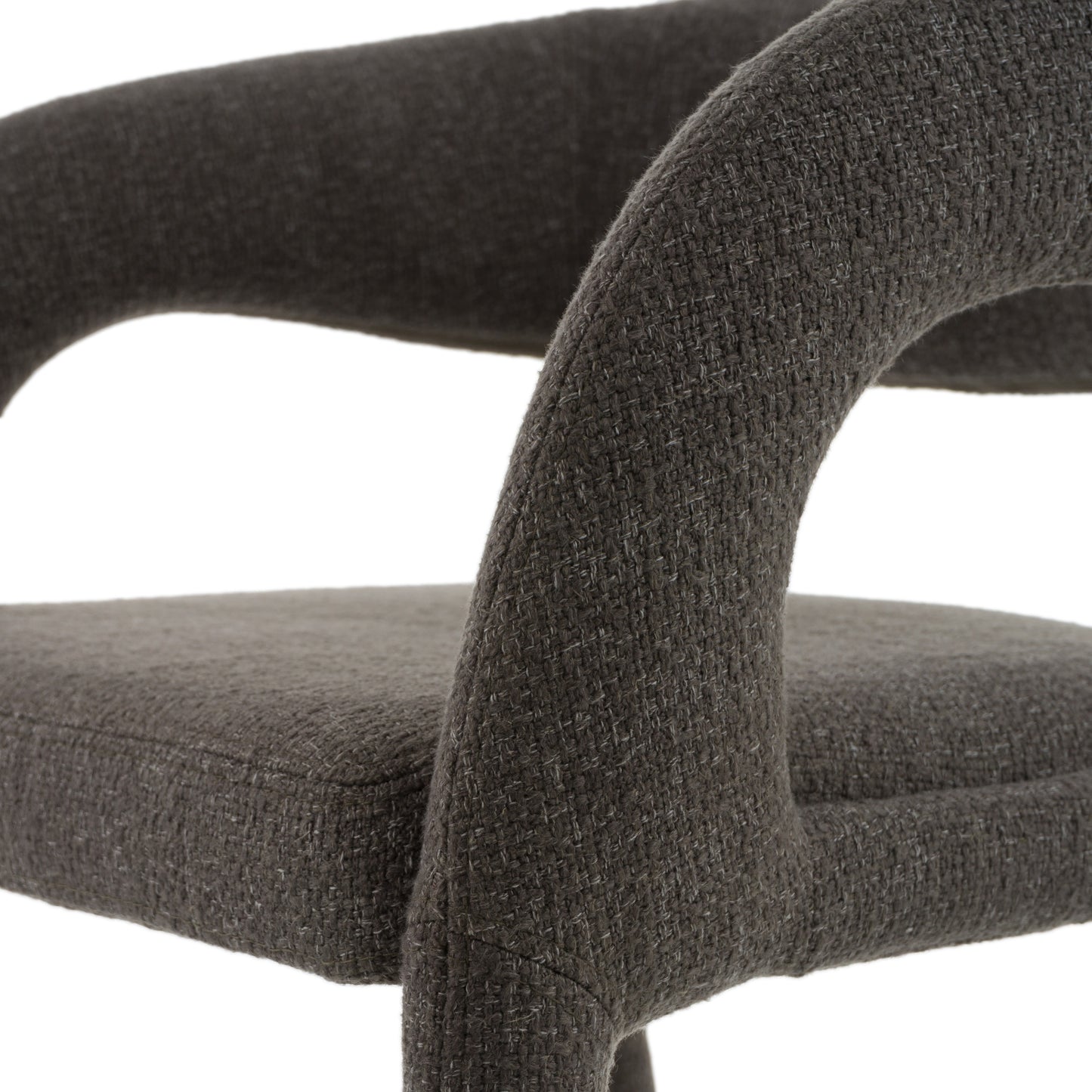 Modrest Faerron Modern Grey Fabric Counter Chair