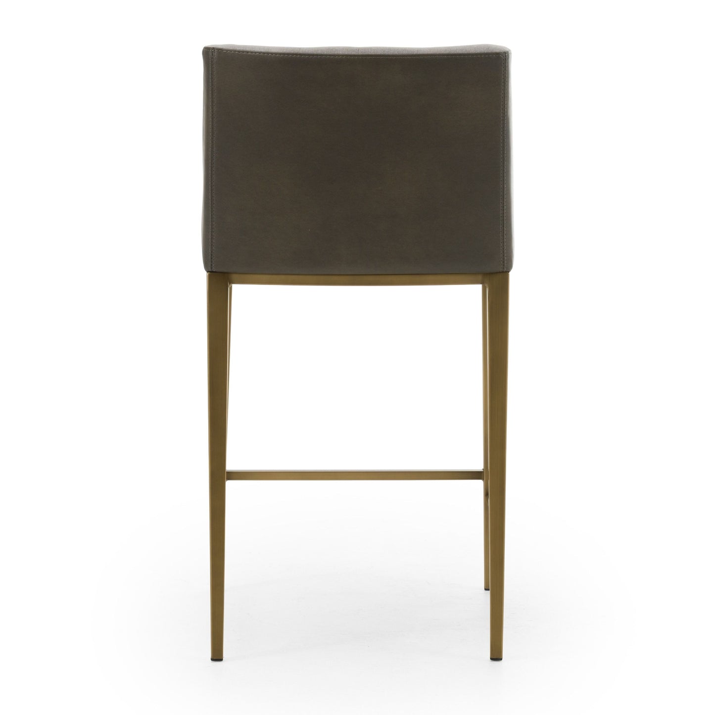 Modrest Fairview Contemporary Grey Brass Counter Stool
