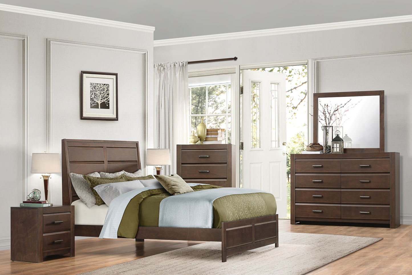 Homelegance Dresser Erwan Espresso Finish Elegant Storage Solution 1961-5
