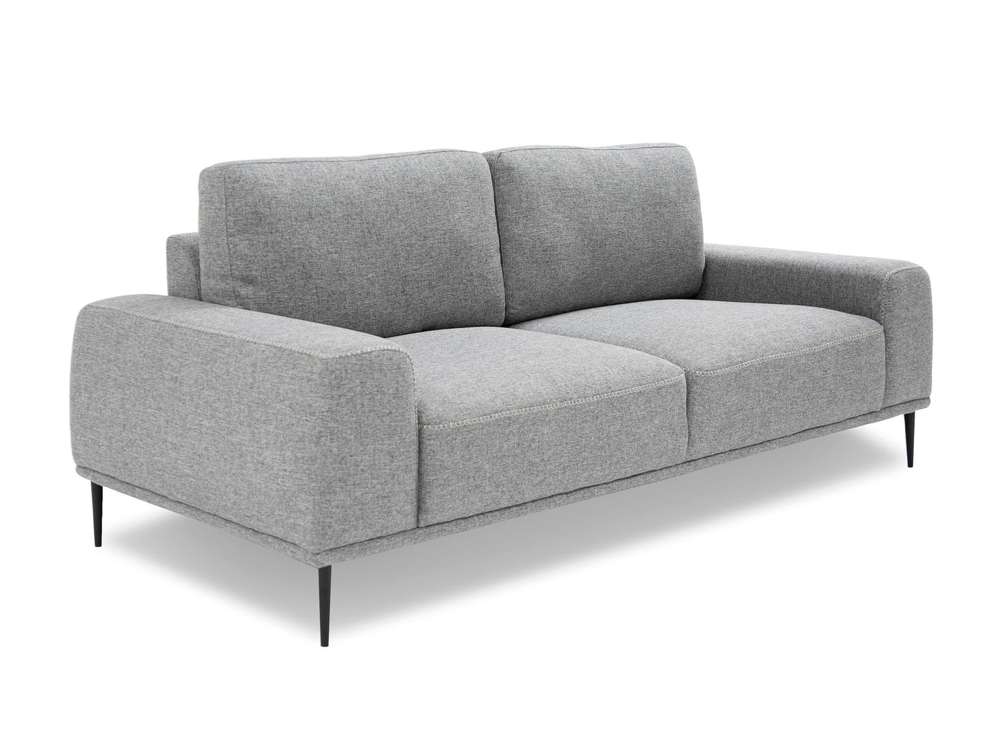 Divani Casa Fonda Modern Grey Fabric Sofa