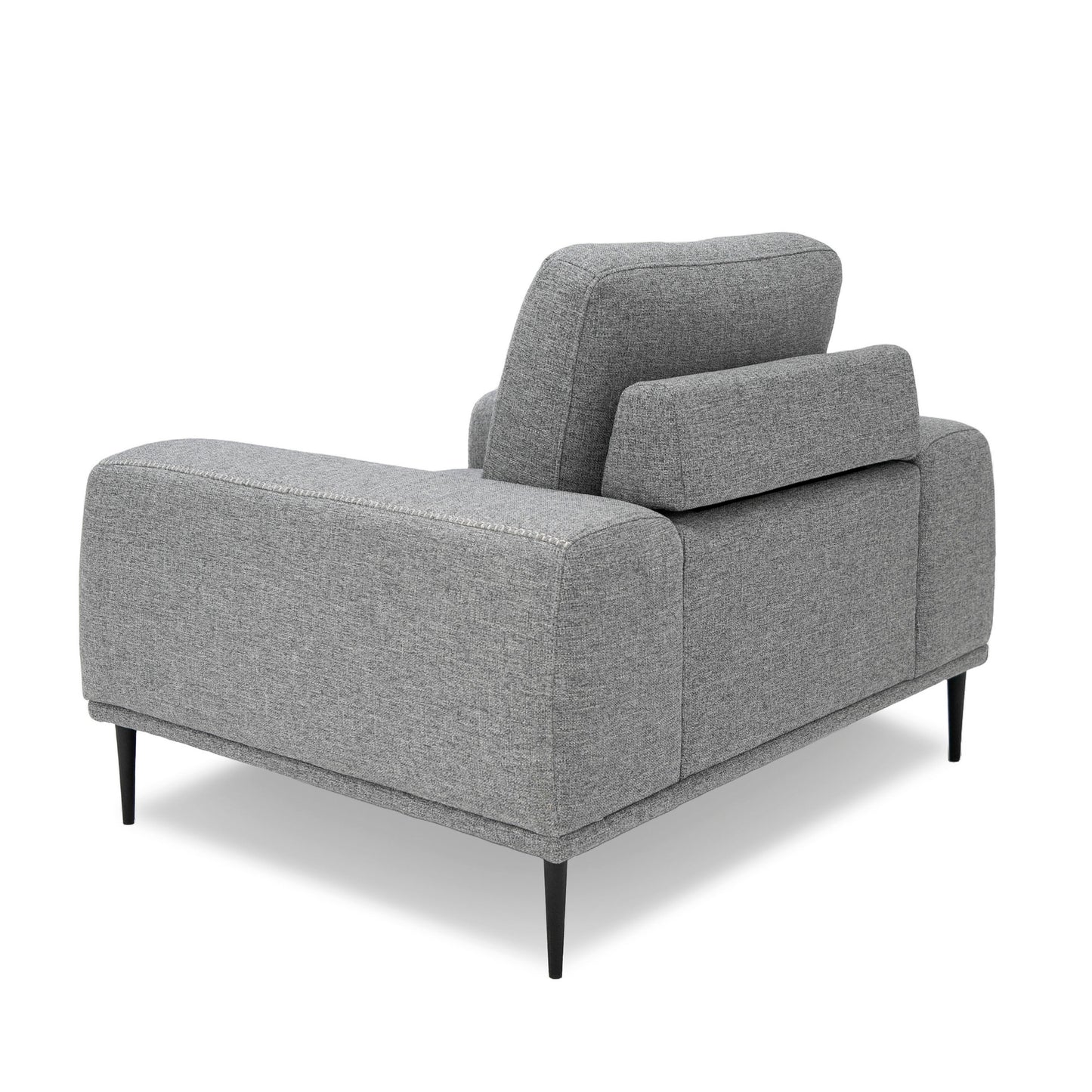 Divani Casa Fonda Modern Grey Fabric Chair