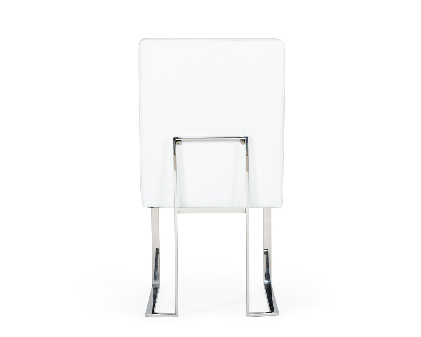 Modrest Fowler Modern White Leatherette Dining Chair Set of 2