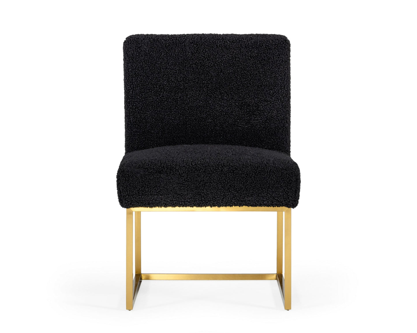 Modrest Garvin Glam Black Gold Fabric Accent Chair