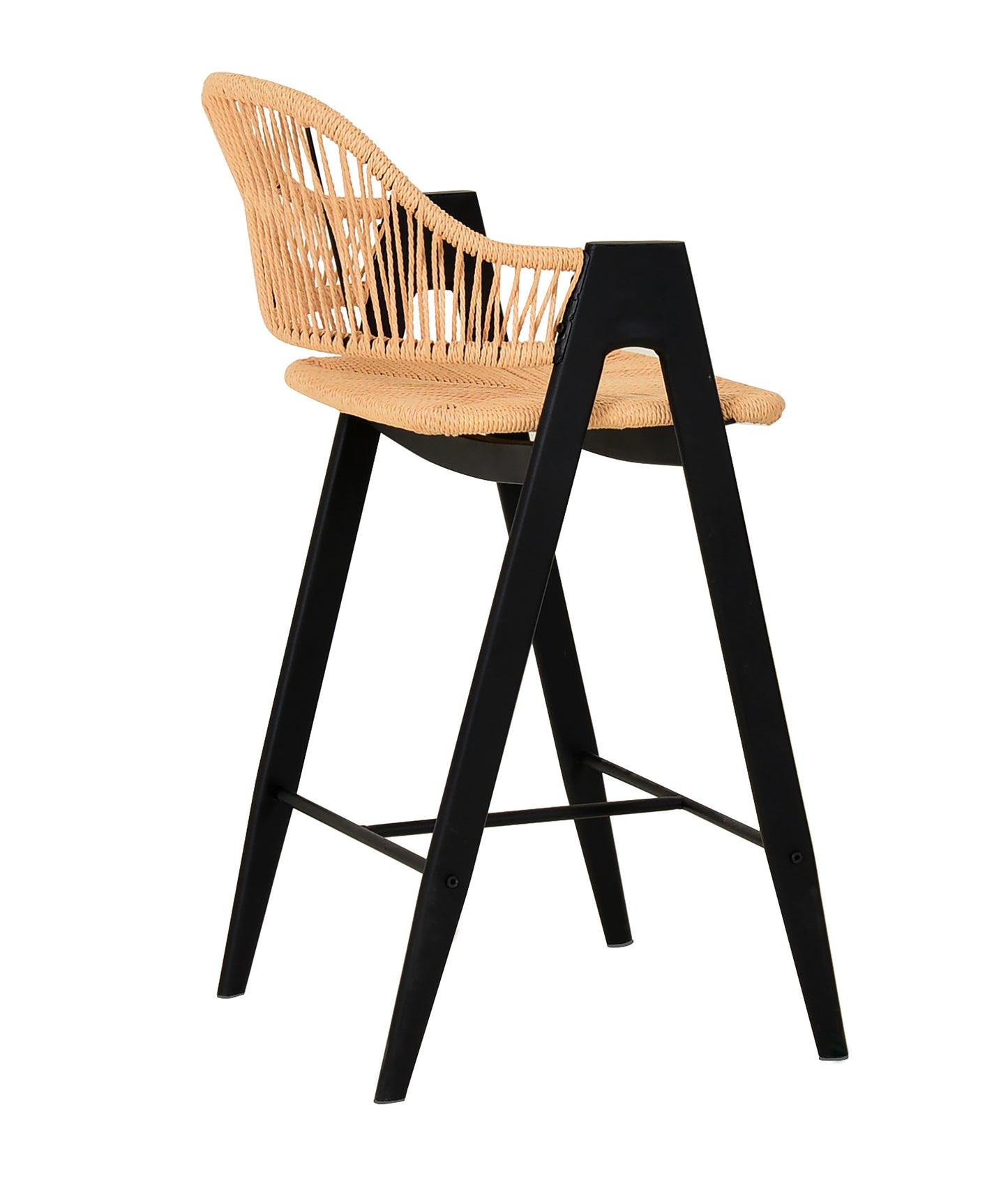 Modrest Gayle Modern Rattan Counter Stool Set of 2