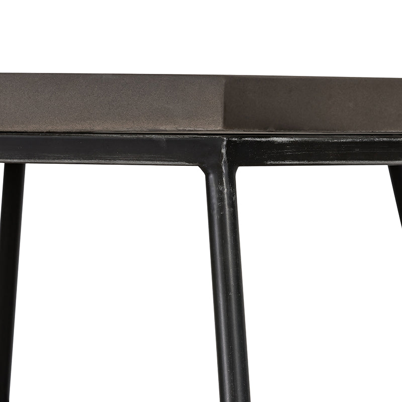 Modrest Tartan Modern Concrete and Metal End Table
