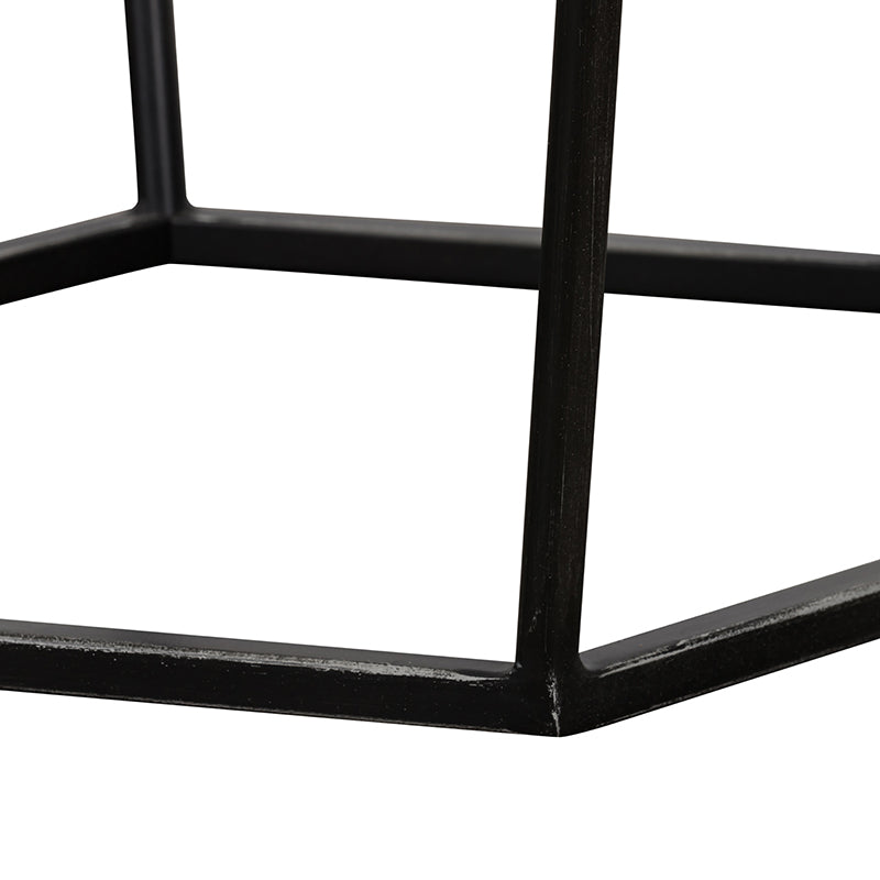 Modrest Tartan Modern Concrete and Metal End Table