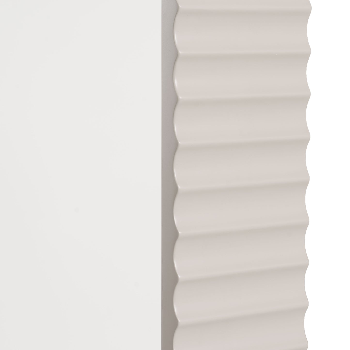 Modrest Glinda Modern Beige Floor Mirror