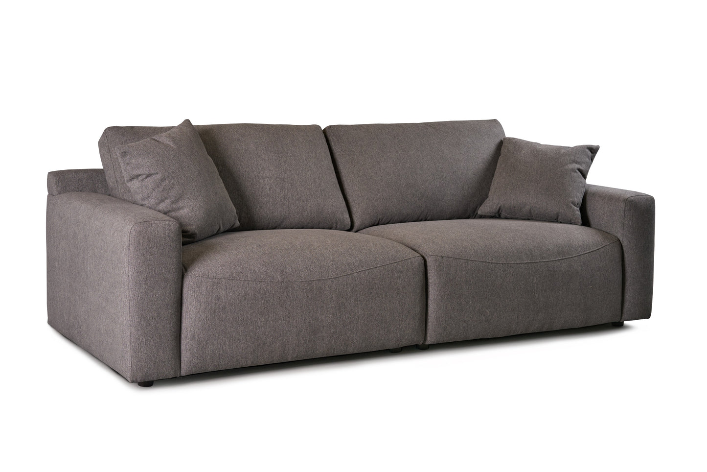 Divani Casa Gloria Modern Grey Fabric Sofa