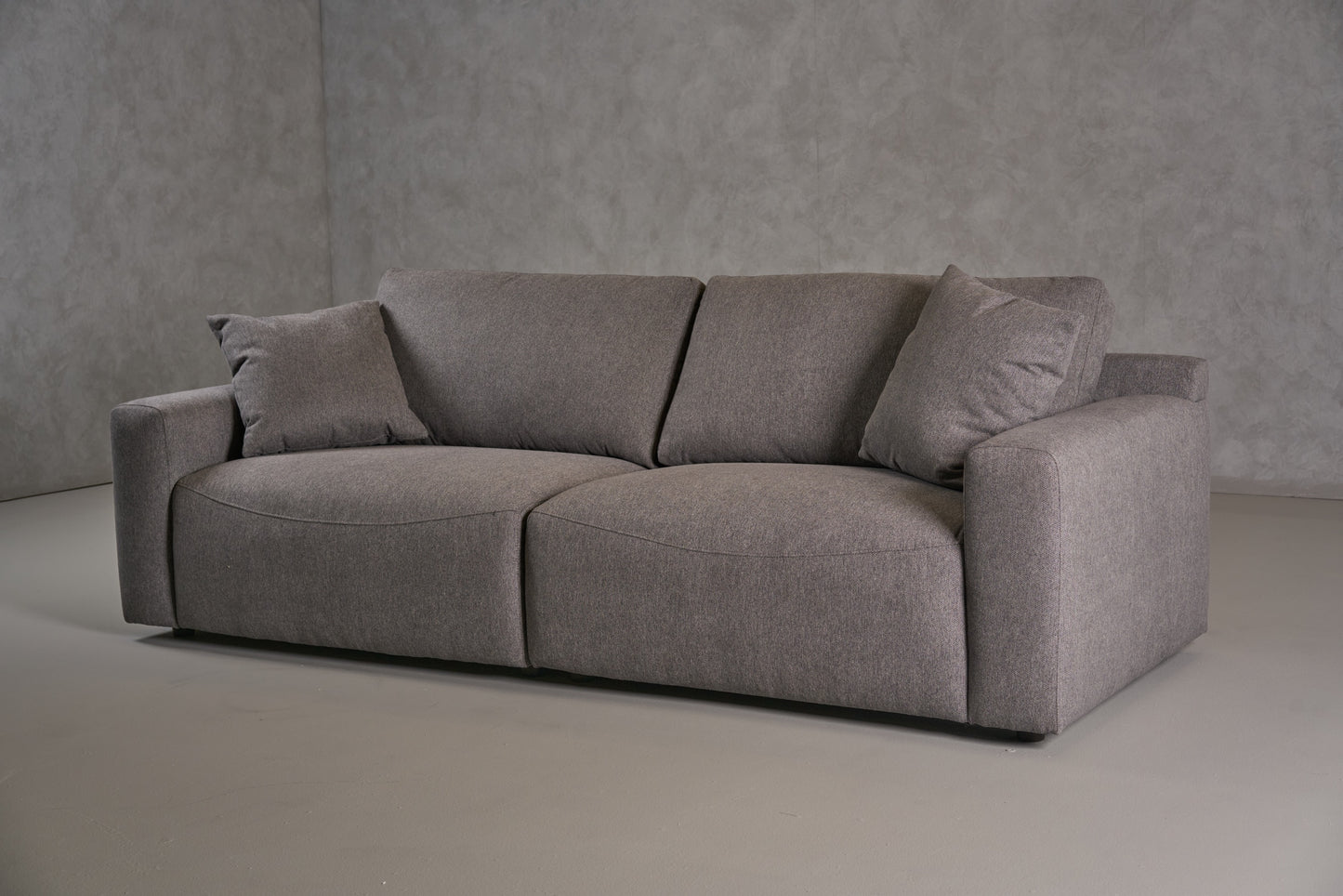 Divani Casa Gloria Modern Grey Fabric Sofa