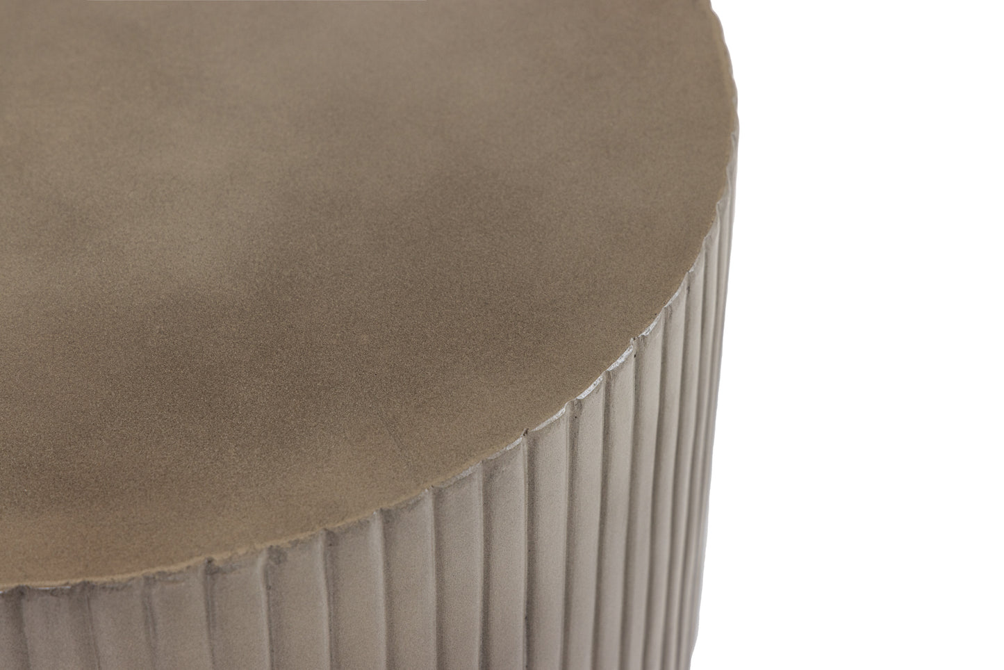 Modrest Gruver Modern Grey Concrete End Table
