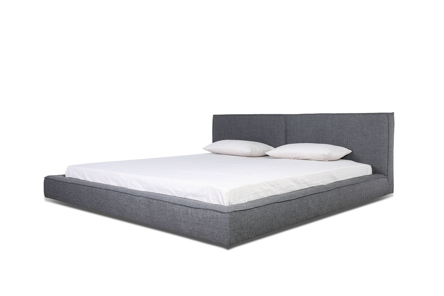 Modrest Haven Queen Modern Grey Fabric Bed
