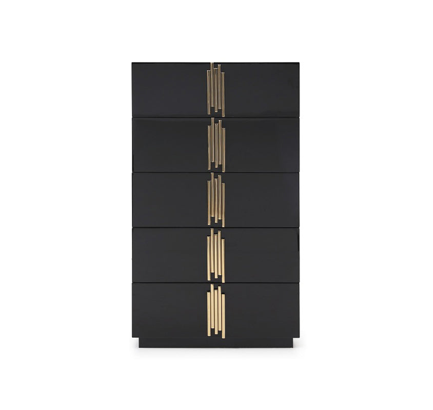 Modrest Token Modern Black and Gold Chest