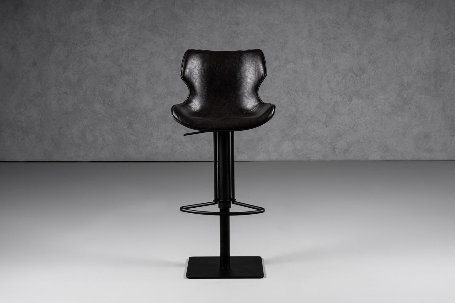Modrest Jamila Modern Dark Brown Eco-Leather Bar Stool