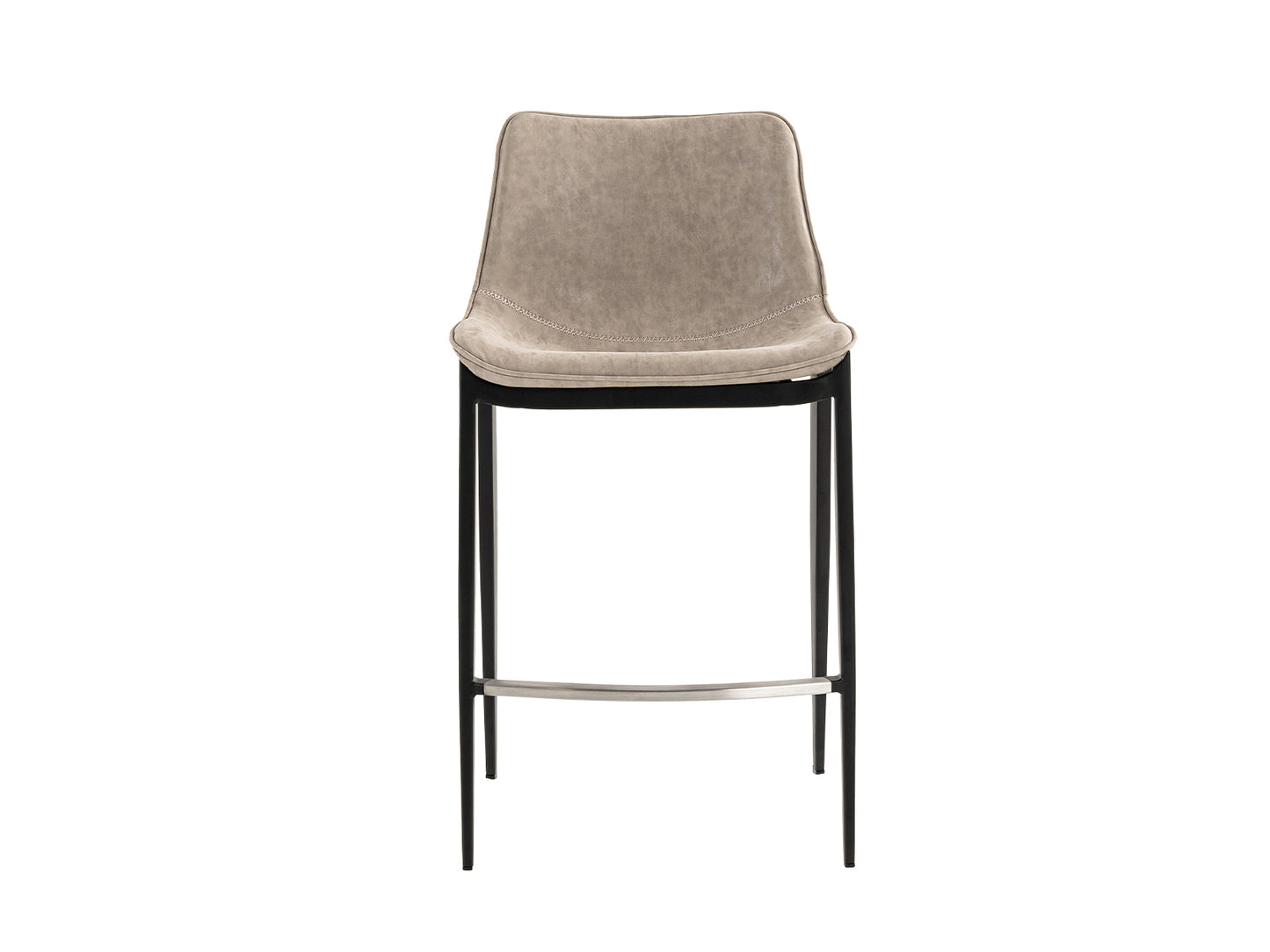 Modrest Jane Modern Tan and Black Counter Stool