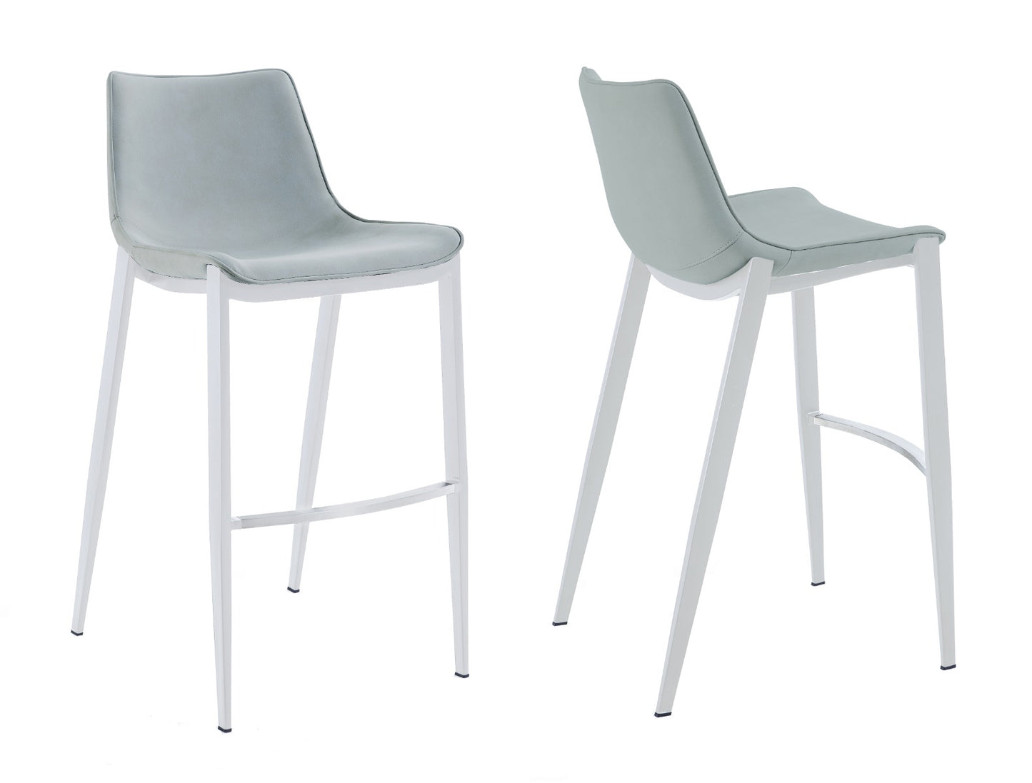 Modrest Jane Modern Light Grey Counter Stool Set of 2