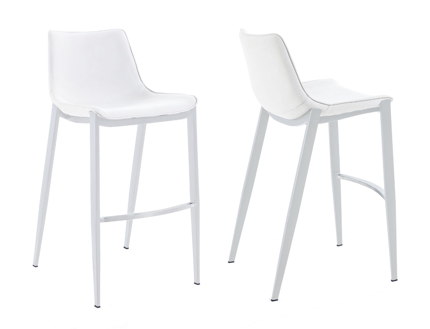 Modrest Jane Modern White Counter Stool Set of 2