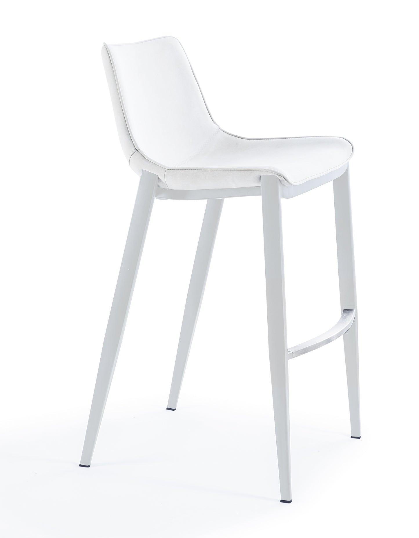 Modrest Jane Modern White Counter Stool Set of 2